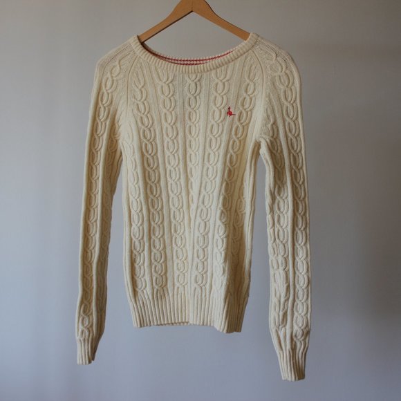 Jack Wills Cable Knit Wool Sweater Small - Picture 3 of 10